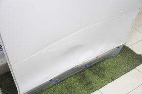 Door bare rear left Toyota Highlander 08-13 silver 1F7, dents, dented