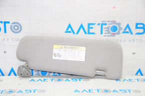 Left sun visor for Hyundai Sonata 11-15, dark gray, without hook
