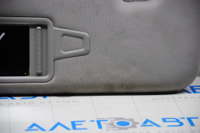 Left visor Hyundai Sonata 11-15 dark gray, without hook, dry cleanable