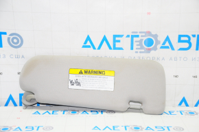Left visor Hyundai Sonata 11-15 dark gray, without hook, dry cleanable