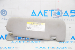 Left visor Hyundai Sonata 11-15 dark gray, without hook, dry cleanable