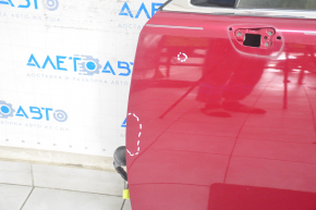 Door assembly front left Lexus ES300h ES350 13-18 keyless, red 3R1, painted 0.2 0.3, bumps, dented, bump on chrome