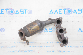 Front exhaust manifold with catalytic converter Toyota Highlander 08-10 hybrid, broken mount, rusty
