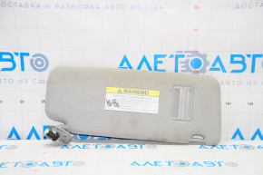 Left visor Hyundai Sonata 15-19 gray, without hook, tears, for dry cleaning