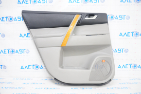 Door trim card rear left Toyota Highlander 08-13 gray, with insert for light wood, JBL, scratches