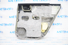 Door trim card rear left Toyota Highlander 08-13 gray, with insert for light wood, JBL, scratches