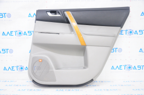 Door trim card rear right Toyota Highlander 08-13 gray, with insert for light wood, JBL, scratches