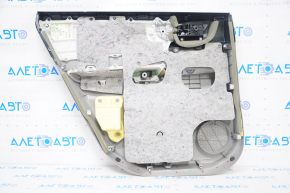 Door trim card rear right Toyota Highlander 08-13 gray, with insert for light wood, JBL, scratches