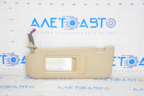 Left visor BMW X3 F25 11-17 beige, crack in mounting pad