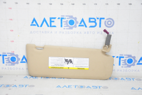 Left visor BMW X3 F25 11-17 beige, crack in mounting pad
