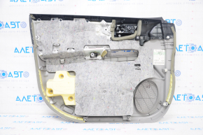 Door trim card front right Toyota Highlander 08-13 gray, with insert for light wood, JBL, scratches