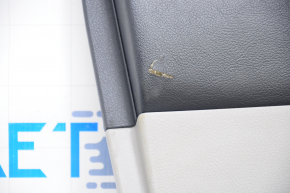 Door trim card front left Toyota Highlander 08-13 gray, with insert for light wood, JBL, scratches, tear