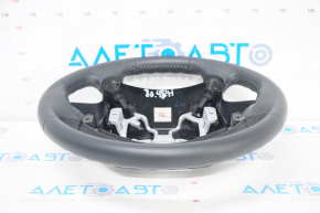 Naked steering wheel Toyota Highlander 08-13 leather black, scratches on leather