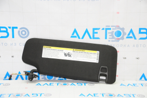 Left visor Cadillac ATS 13-19 black, without hook