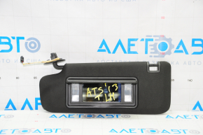 Left visor Cadillac ATS 13-19 black, without hook