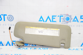 Left visor for Cadillac CTS 14-16, gray, without hook