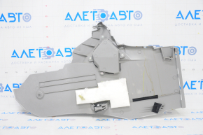 Side console trim right Toyota Highlander 08-13 gray, plastic turned white, scratches