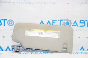 Left visor GMC Terrain 10-17 gray, without hook, broken fastener on plug, for dry cleaning