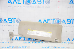 Left visor Dodge Dart 13-16 gray, without hook, dry cleanable