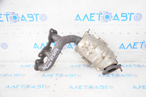 Exhaust manifold rear with catalytic converter Toyota Highlander 08-10 hybrid, fasteners torn off