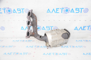 Exhaust manifold rear with catalytic converter Toyota Highlander 08-10 hybrid, fasteners torn off