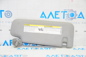 Left visor for Chevrolet Malibu 16-23, gray, without backlight, without hook