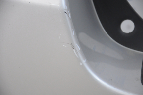 Rear bumper bare Toyota Highlander 08-10 silver, broken fastening, pressed, worn, tear