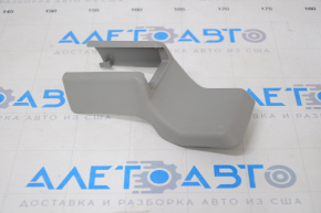 Passenger seat slide plug rear left Toyota Highlander 08-13 gray, plastic turned white