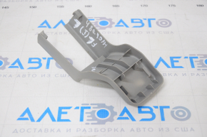 Passenger seat slide plug rear left Toyota Highlander 08-13 gray, plastic turned white
