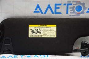Right visor Dodge Challenger 15-19 rest black, without hook, for dry cleaning