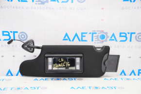 Left visor Dodge Challenger 15-16 rest black, without hook