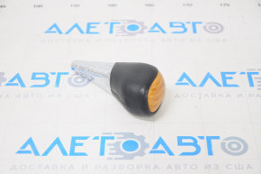 Gear knob Toyota Highlander 08-13 leather black, wood, bumpers
