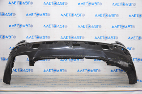 Bare rear bumper BMW X3 F25 11-14 pre-restoration, black, worn, cracks in the mount