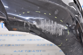 Bare rear bumper BMW X3 F25 11-14 pre-restoration, black, worn, cracks in the mount