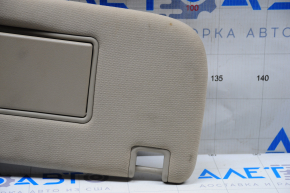 Right visor Jeep Grand Cherokee WK2 11-21 beige, without hook, chip cut off, for dry cleaning