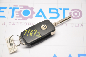 Key VW Tiguan 12-17 4 buttons, folding, pokes