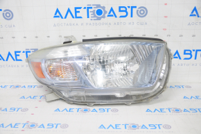 Headlight front right Toyota Highlander 08-10 bare hybrid halogen, sand