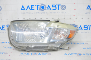 Headlight front left Toyota Highlander 08-10 bare hybrid halogen, sand