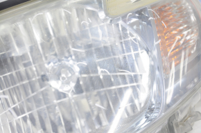 Headlight front left Toyota Highlander 08-10 bare hybrid halogen, sand
