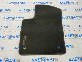 Front left interior mat Fiat 500 12-19 cloth, black, dry cleanable