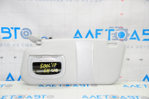 Left visor Fiat 500L 14- gray with backlight, without hook, scratches