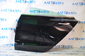 Door assembly rear left Tesla Model 3 18-20 black PBSB, paint blistered