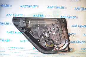Door assembly rear left Tesla Model 3 18-20 black PBSB, paint blistered