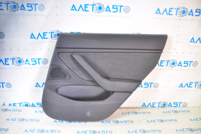 Door trim card rear right Tesla Model 3 18-20 leather black with speaker with window lift control and door opening button, scuffs