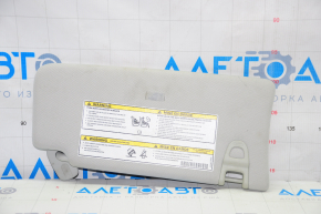 Left visor Jeep Compass 17-21 without backlight, gray, without hook, for dry cleaning