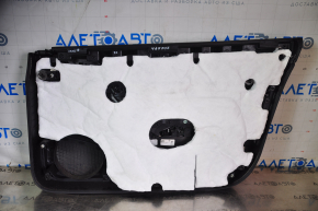 Door trim card front left Tesla Model 3 18-20 leather black, with window lift control and door opening button, worn leather