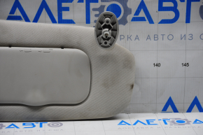 Right visor Jeep Compass 11-16 gray, without hook, dry cleanable