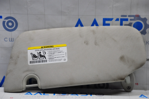 Right visor Jeep Compass 11-16 gray, without hook, dry cleanable