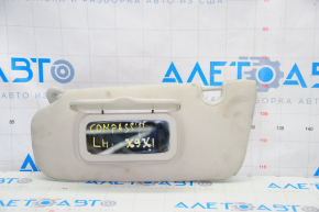 Left visor Jeep Compass 11-16 gray, without hook, dry cleanable