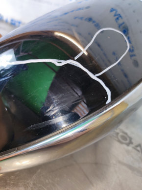 Side mirror right Tesla Model 3 18-20 13+2 pins, heated, auto-dimming, black, chrome, scratches